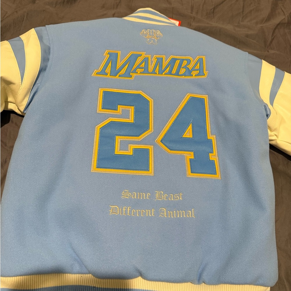 Kobe Bryant Mamba Legend Varsity Jacket w/patches - Picture 2 of 6